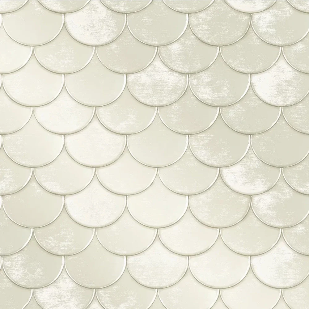 Tempaper Brass Belly Pearl by Genevieve Gorder Peel & Stick Wallpaper 56.37 Sqft